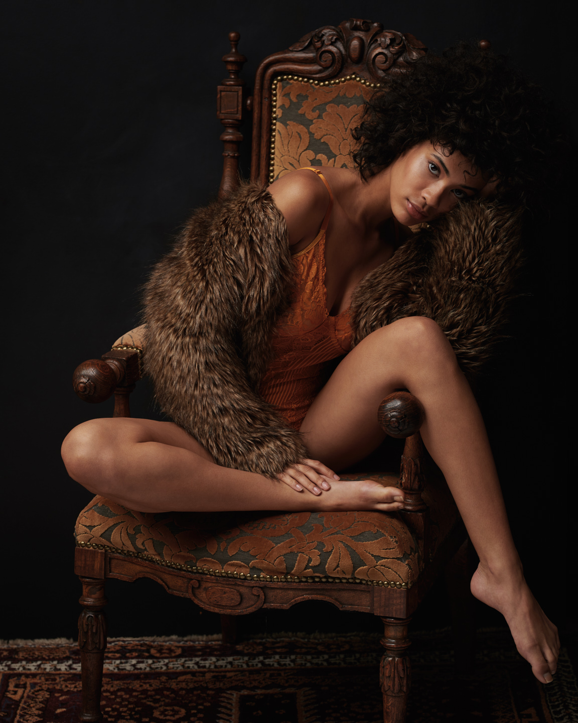 Amenah in Studio by Matthew Roharik Fashion and Beauty Photographer Los Angeles